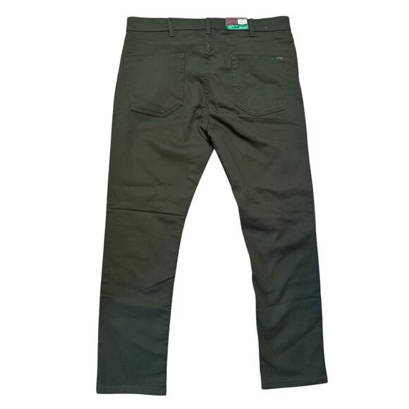 Jachs NEW Traveler Straight Fit Pants 38 X 32 Olive Green Straight Leg - Picture 4 of 8